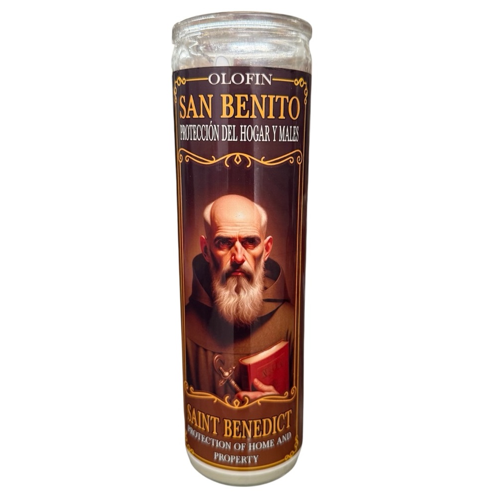 Saint Benedict 7 days candle / vela San Benito 7 días